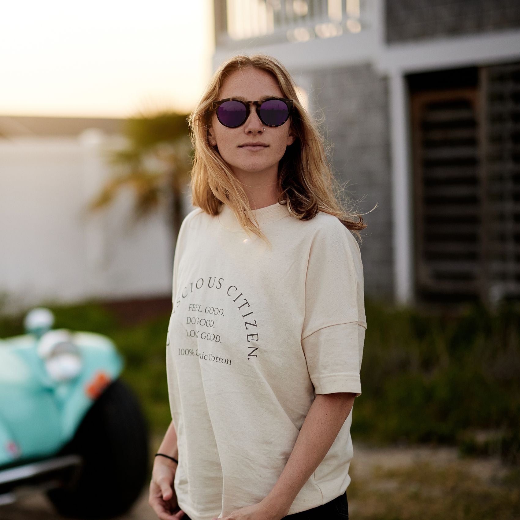 Anna Ruby Round Sunglasses – Biodegradable Acetate & UV Protection | Nectar