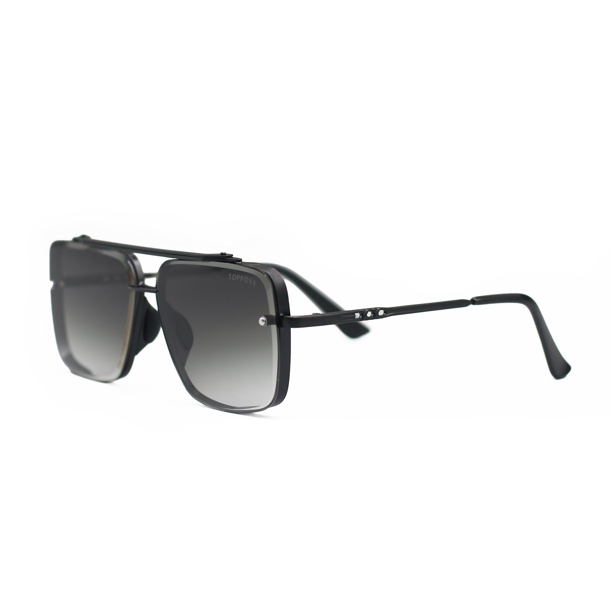 TopFoxx Smaller Bella Midnight Tangle-Free Aviator Sunglasses