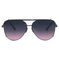TopFoxx Smaller Cristina Faded Purple & Pink Tangle-Free Aviator Sunglasses