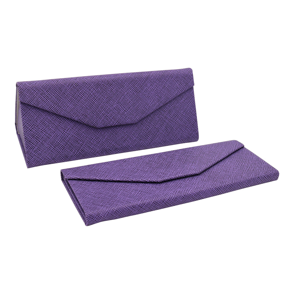 Purple Vegan Leather Glasses Case