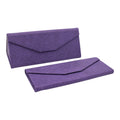 Purple Vegan Leather Glasses Case