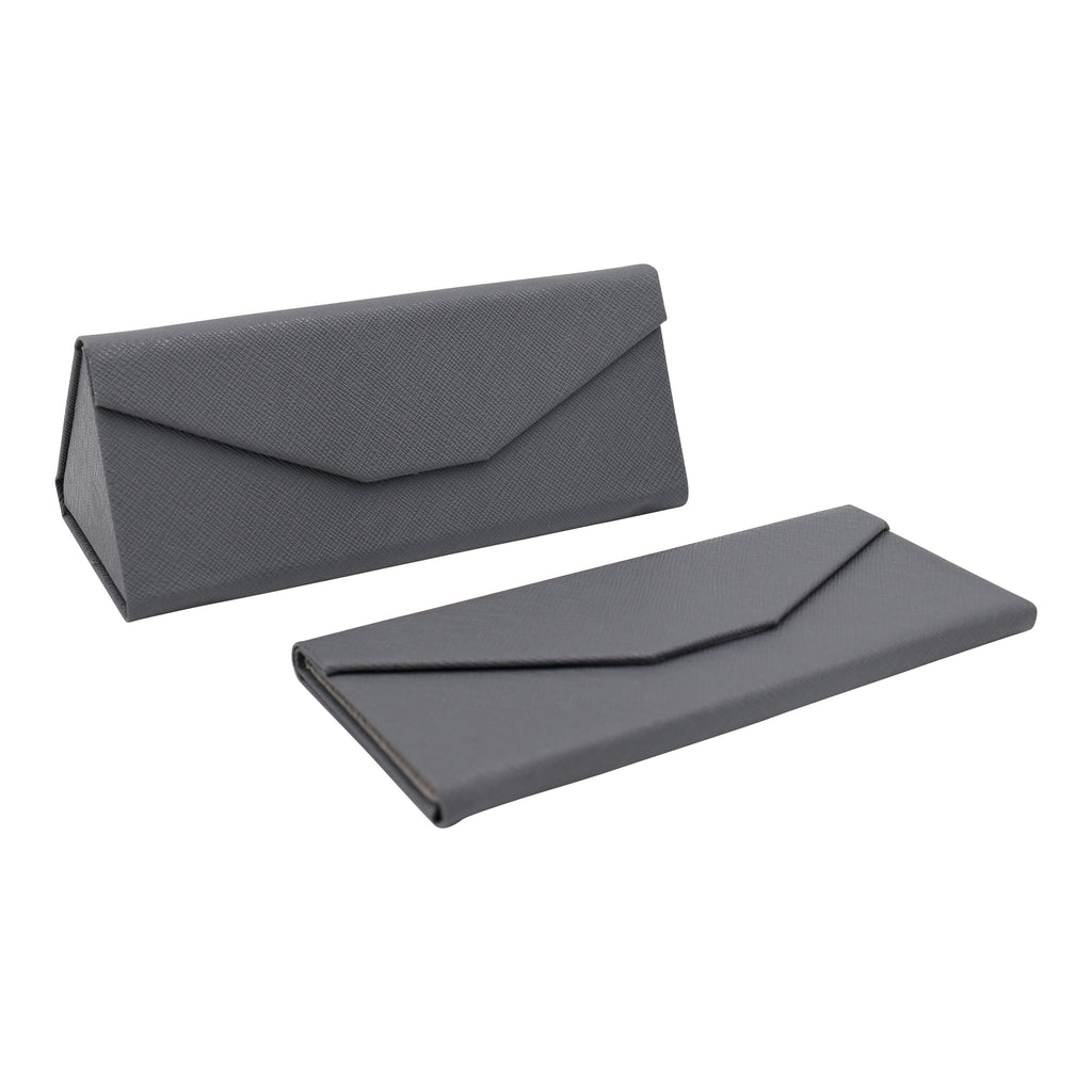 Grey Vegan Leather Glasses Case