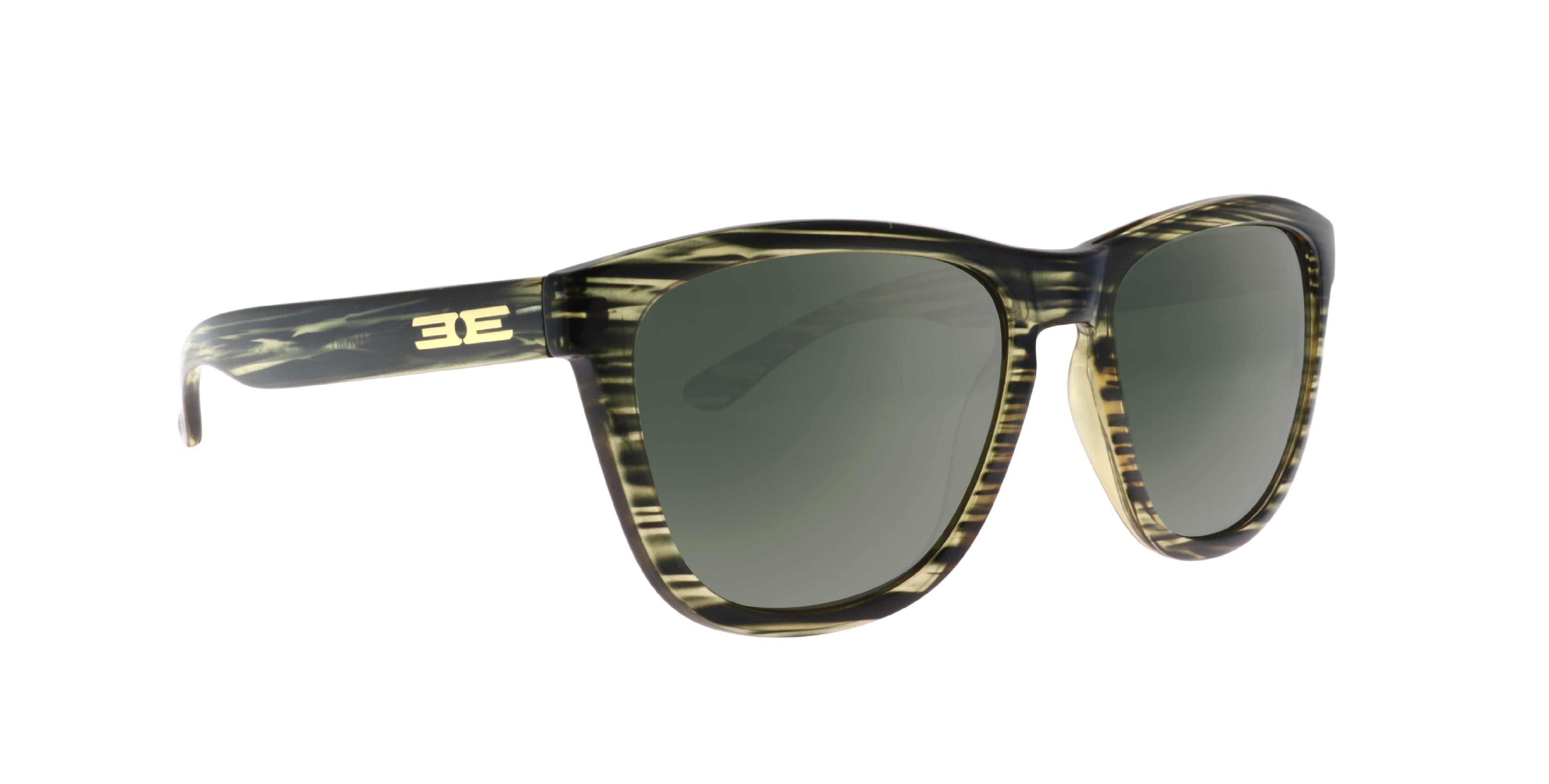 Epoch Eyewear Vibe Stormy Polarized Sunglasses – Striped Frame Dark Lens