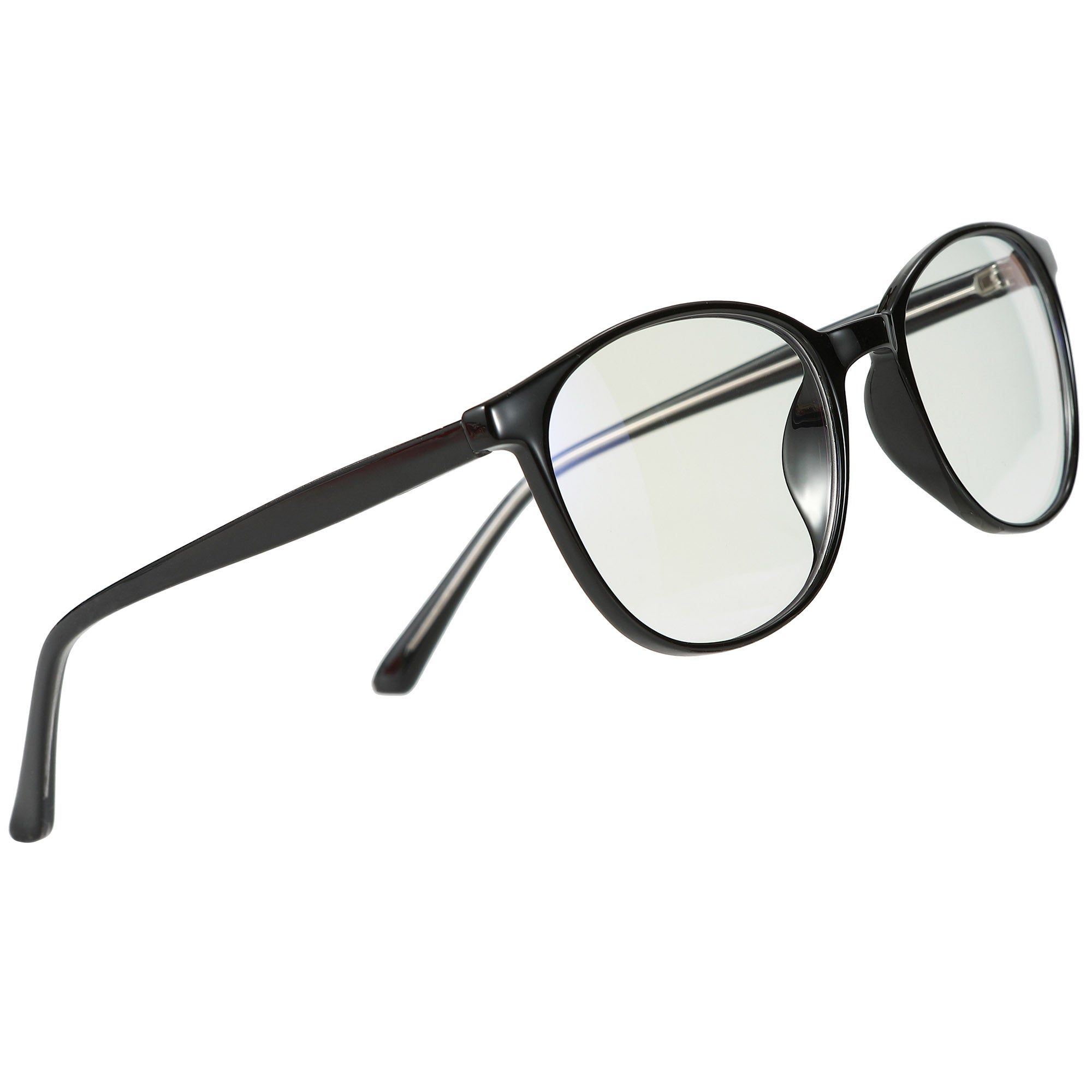Blue Light Glasses by Sleep ZM, Taylor Kids daytime glasses in black with clear lenses, designed to block blue light for children.