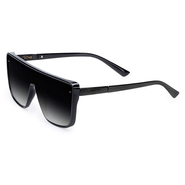 TopFoxx Rayz Black Square Sunglasses
