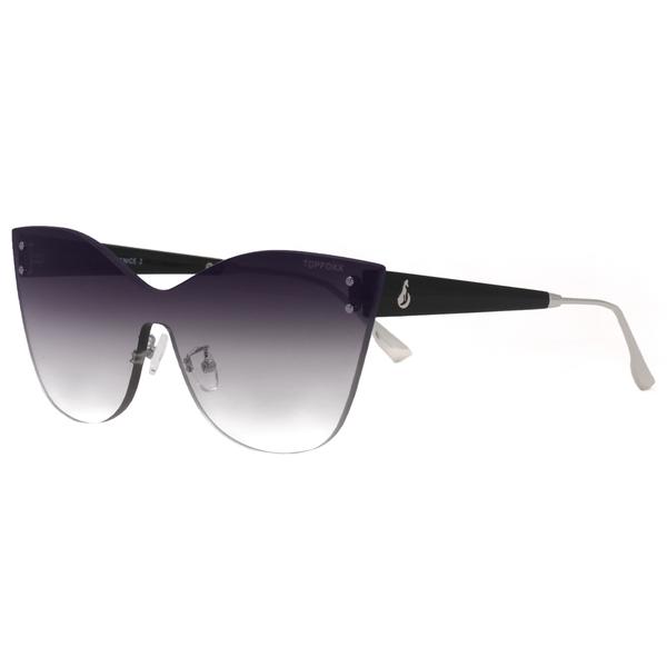 TopFoxx Sustainable Venice 2 Faded Black Aviator Sunglasses