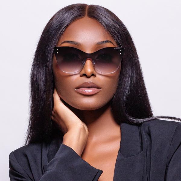 TopFoxx Sustainable Venice 2 Faded Black Aviator Sunglasses