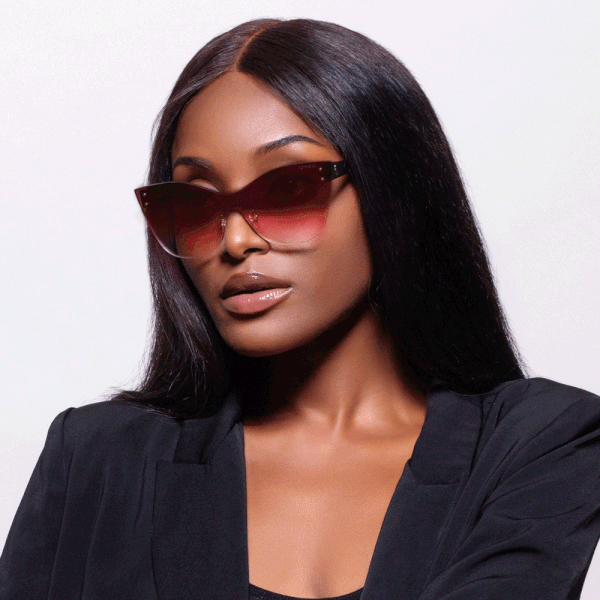 TopFoxx Sustainable Venice 2 Faded Burgundy Aviator Sunglasses