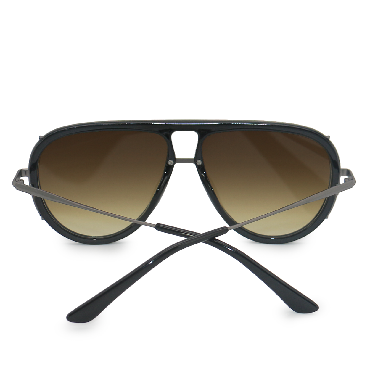 TopFoxx Ivy Luxe Olive Tangle-Free Round Aviator Sunglasses