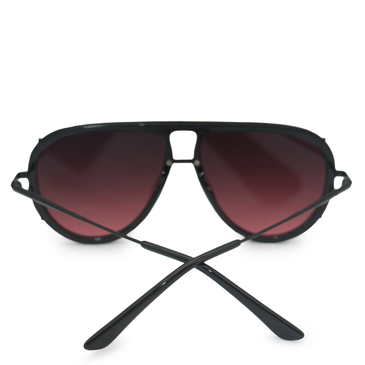 TopFoxx Ivy Luxe Ruby Tangle-Free Round Aviator Sunglasses