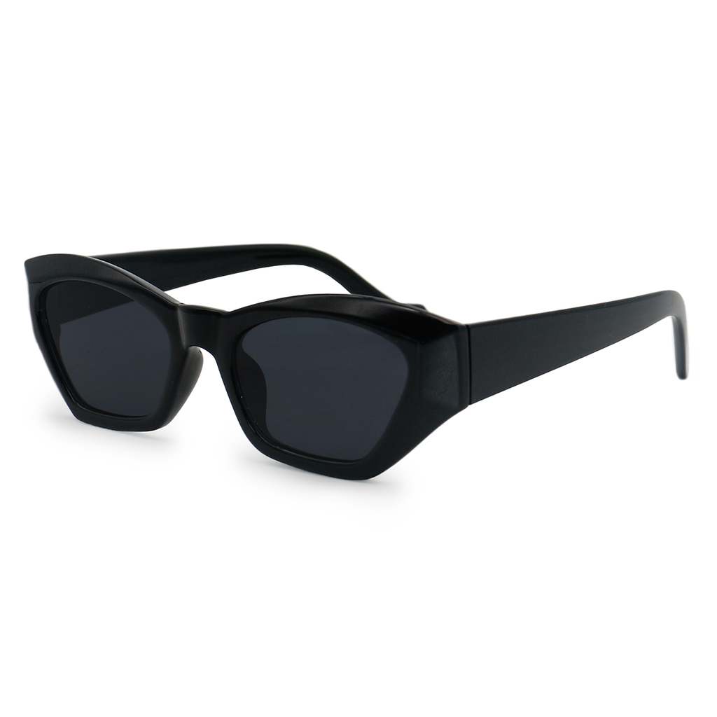 TopFoxx Bright as My Future Black Cat Eye Sunglasses