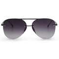 TopFoxx Smaller Megan 2 Faded Black Tangle-Free Aviator Sunglasses