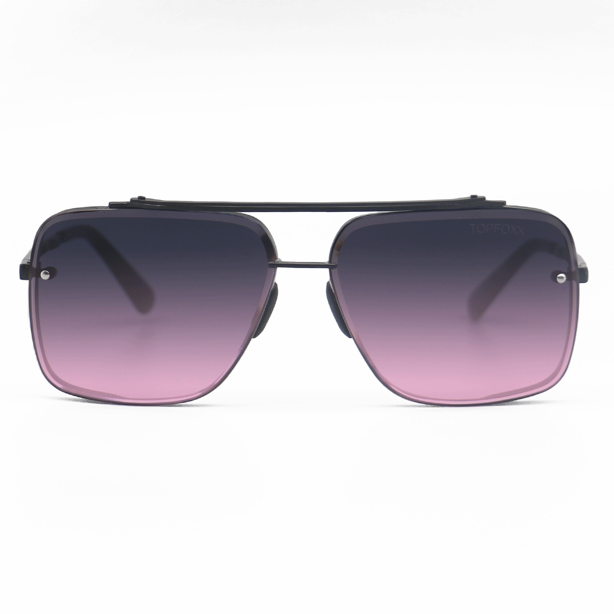 TopFoxx Bella Faded Purple & Pink Tangle-Free Aviator Sunglasses
