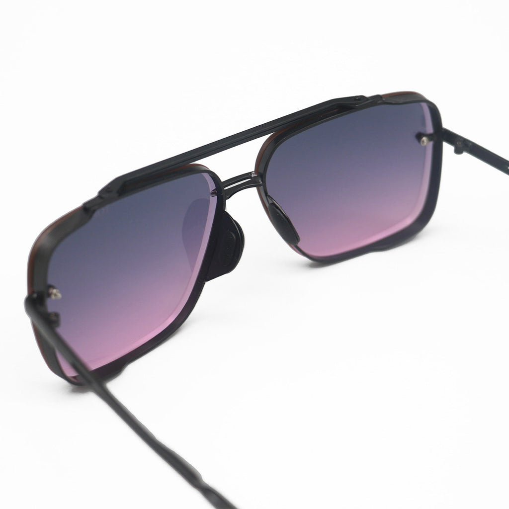 TopFoxx Bella Faded Purple & Pink Tangle-Free Aviator Sunglasses