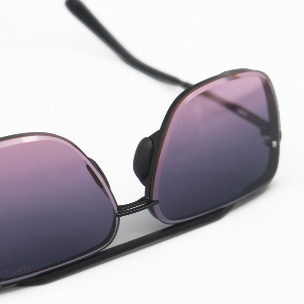 TopFoxx Bella Faded Purple & Pink Tangle-Free Aviator Sunglasses