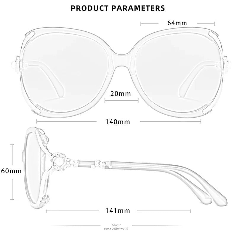 Stevvex BARCUR trendy butterfly sunglasses with UV400 polarized lenses for women, stylish and protective eyewear.