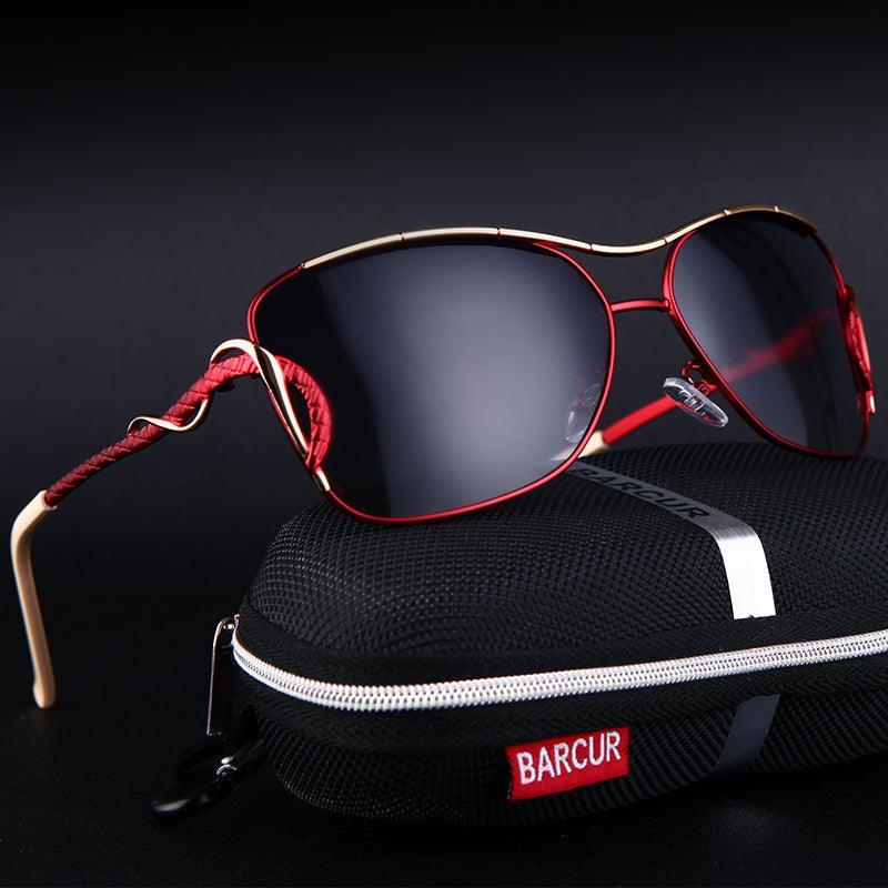 BARCUR Oversized Gradient Polarized Sunglasses for Women