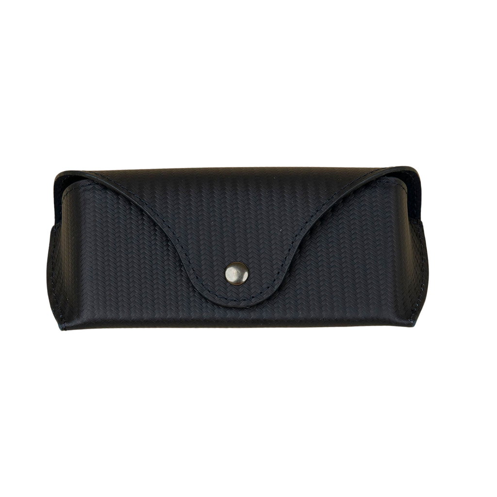 Black Leather Sunglasses Case
