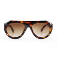 TopFoxx Vega Brown Tortoise Oversized Tangle-Free Sunglasses