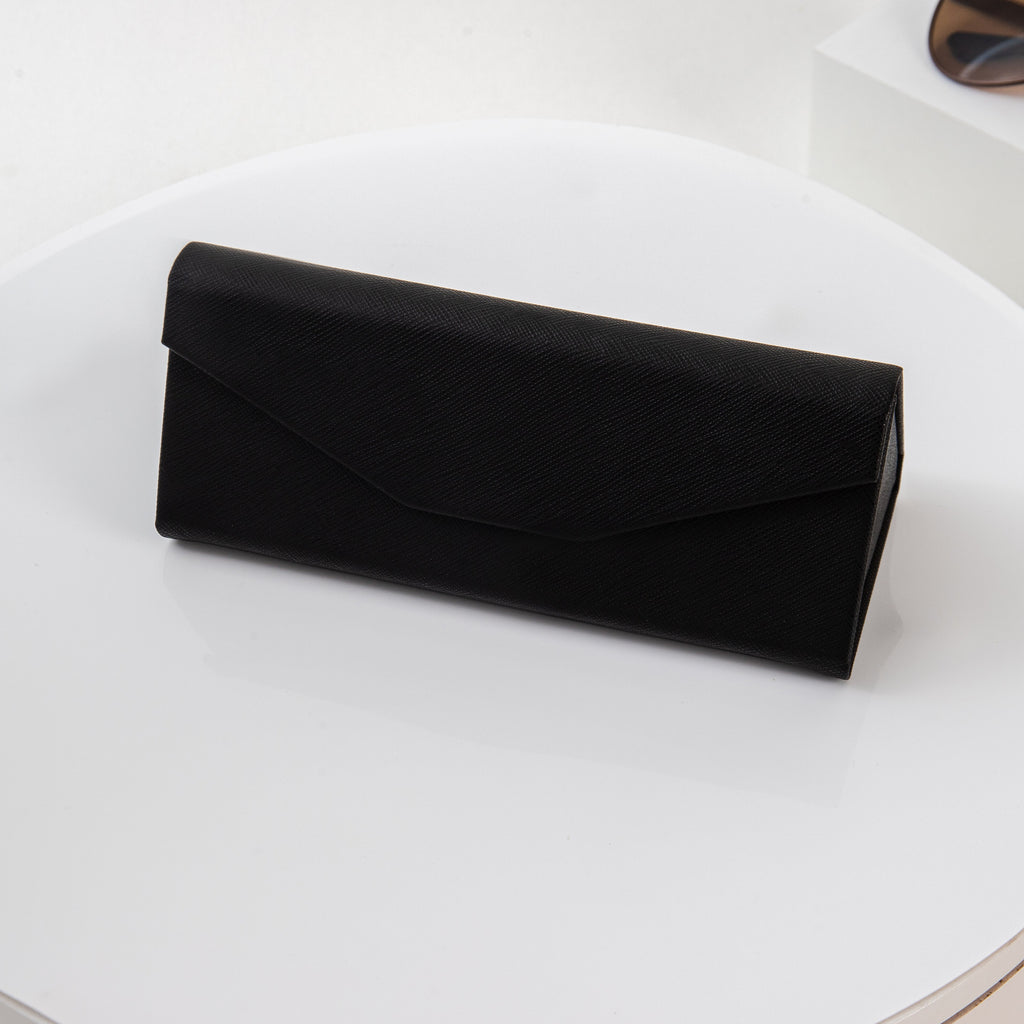 Solid Color Vegan Leather Glasses Case