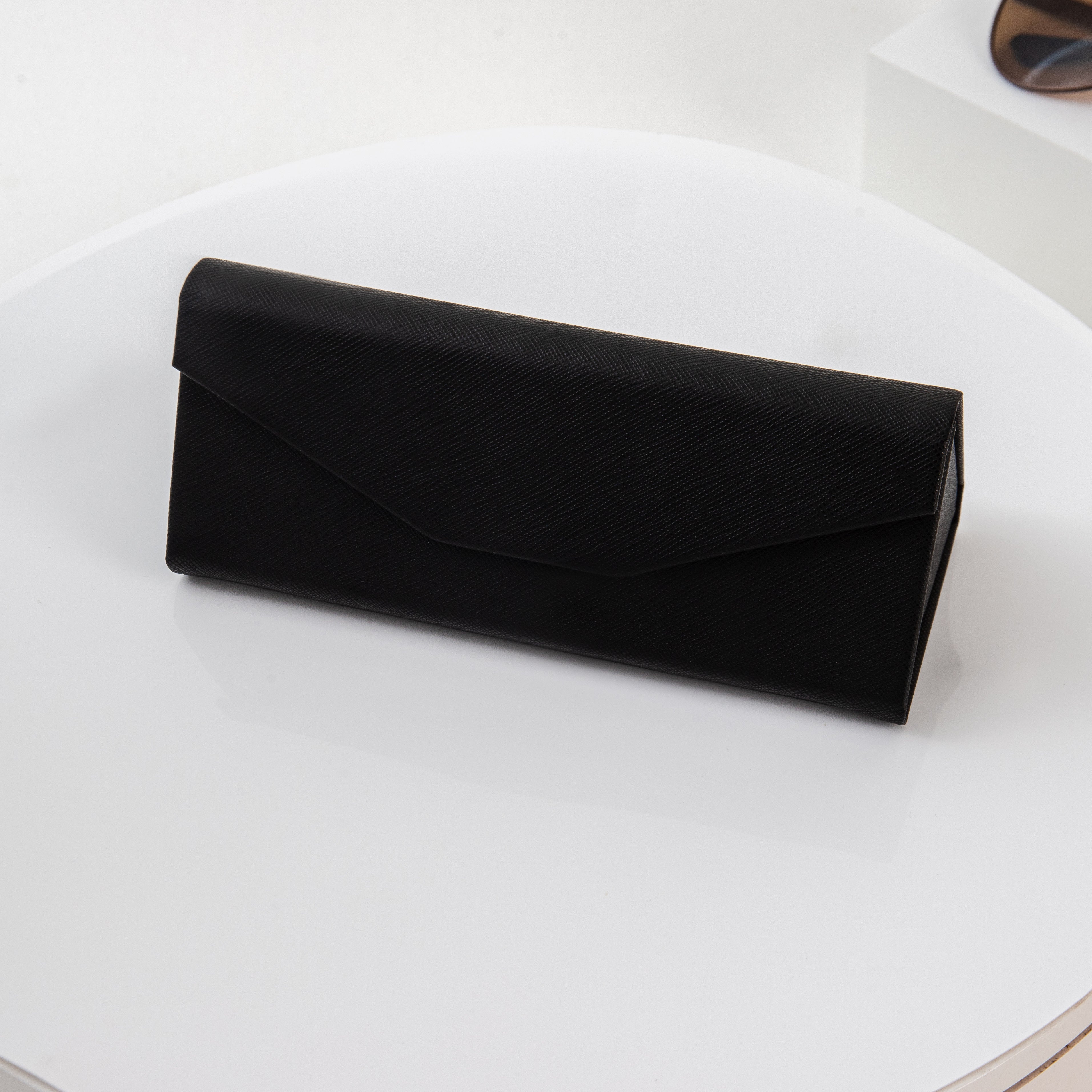 Solid Color Vegan Leather Glasses Case