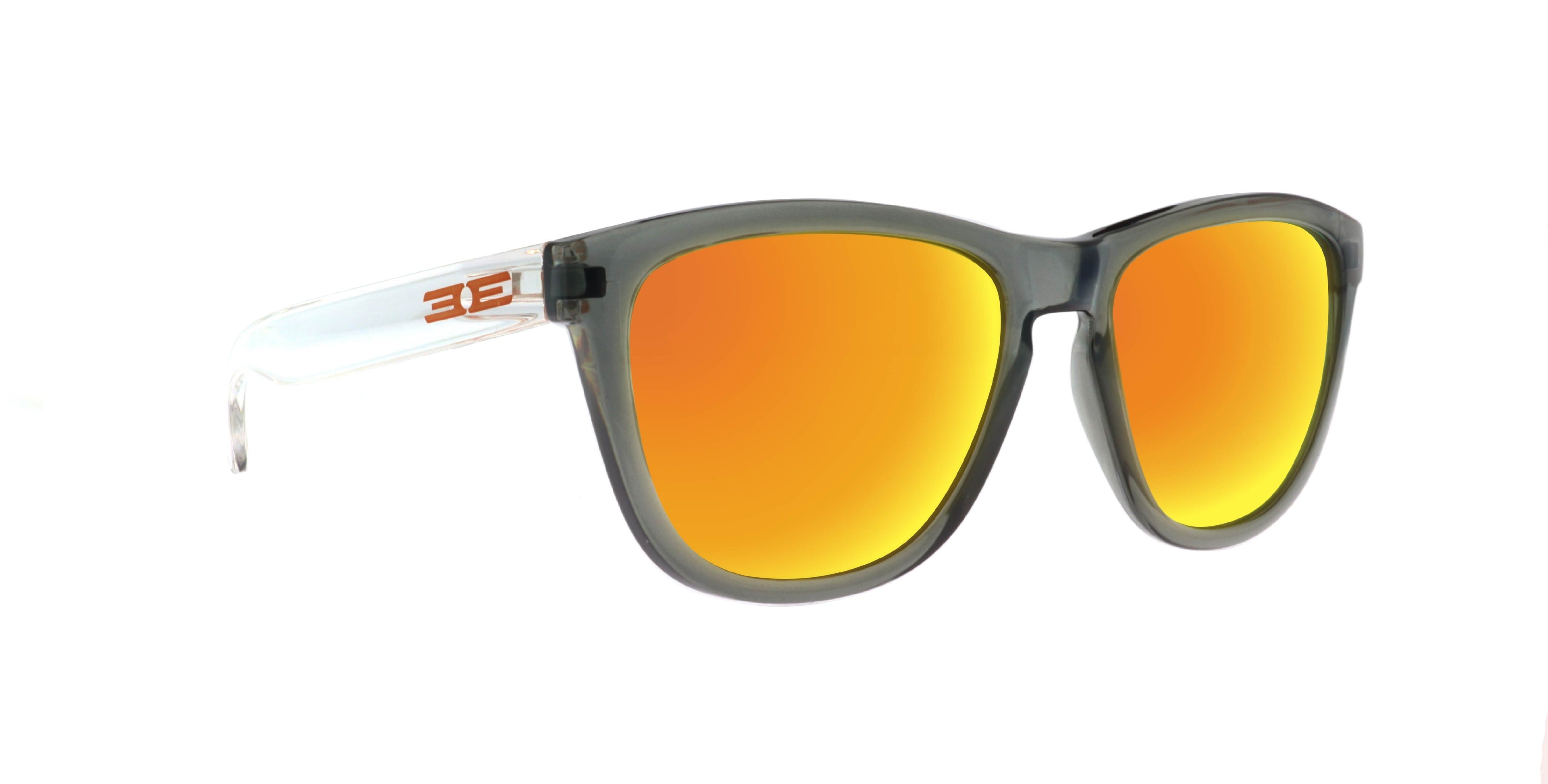 Epoch Eyewear Vibe Aura Polarized Sunglasses – Gray Frame Orange Mirror Lens
