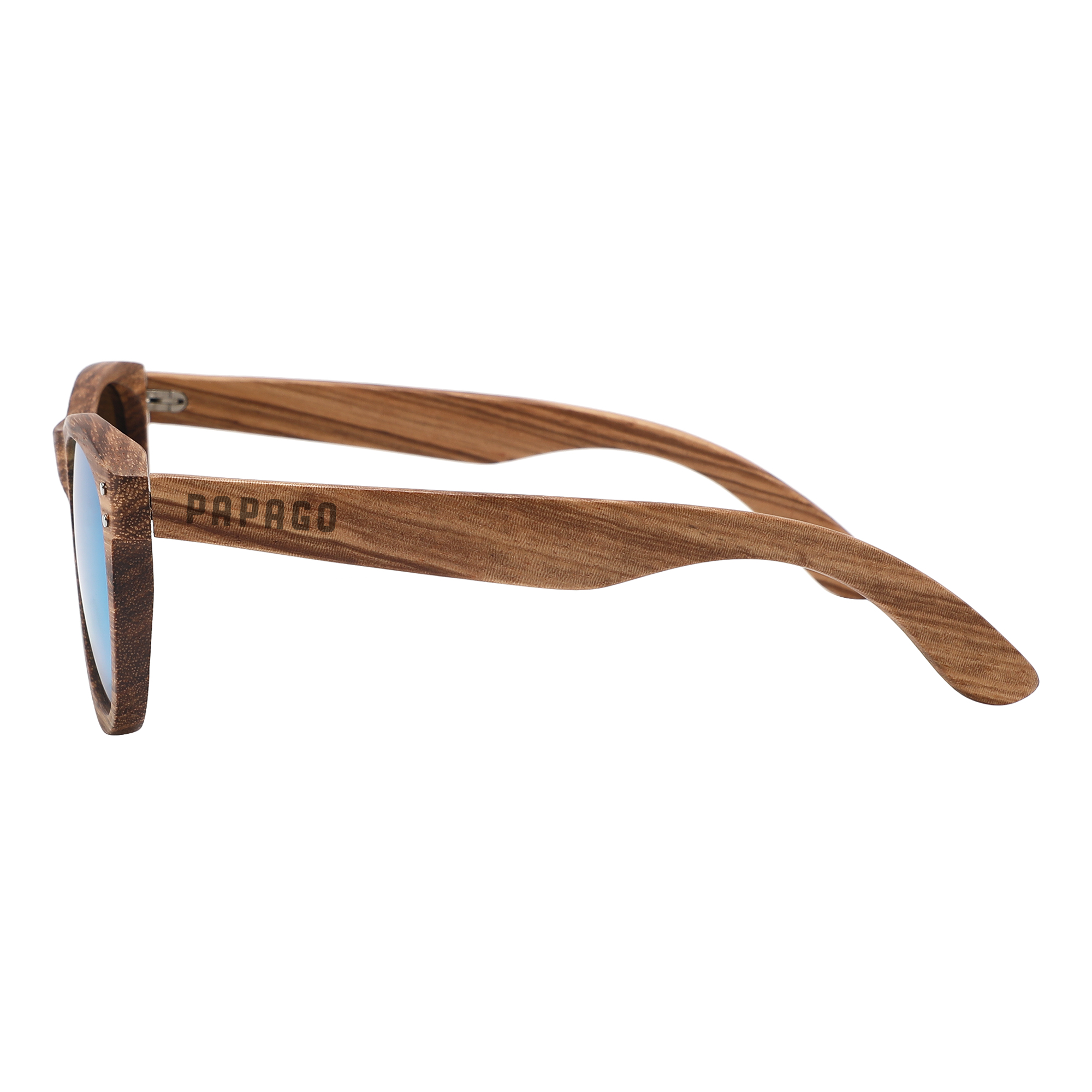 Papago Emerald Dunes sunglasses logo on a white background, showcasing the brand's stylish eyewear design.