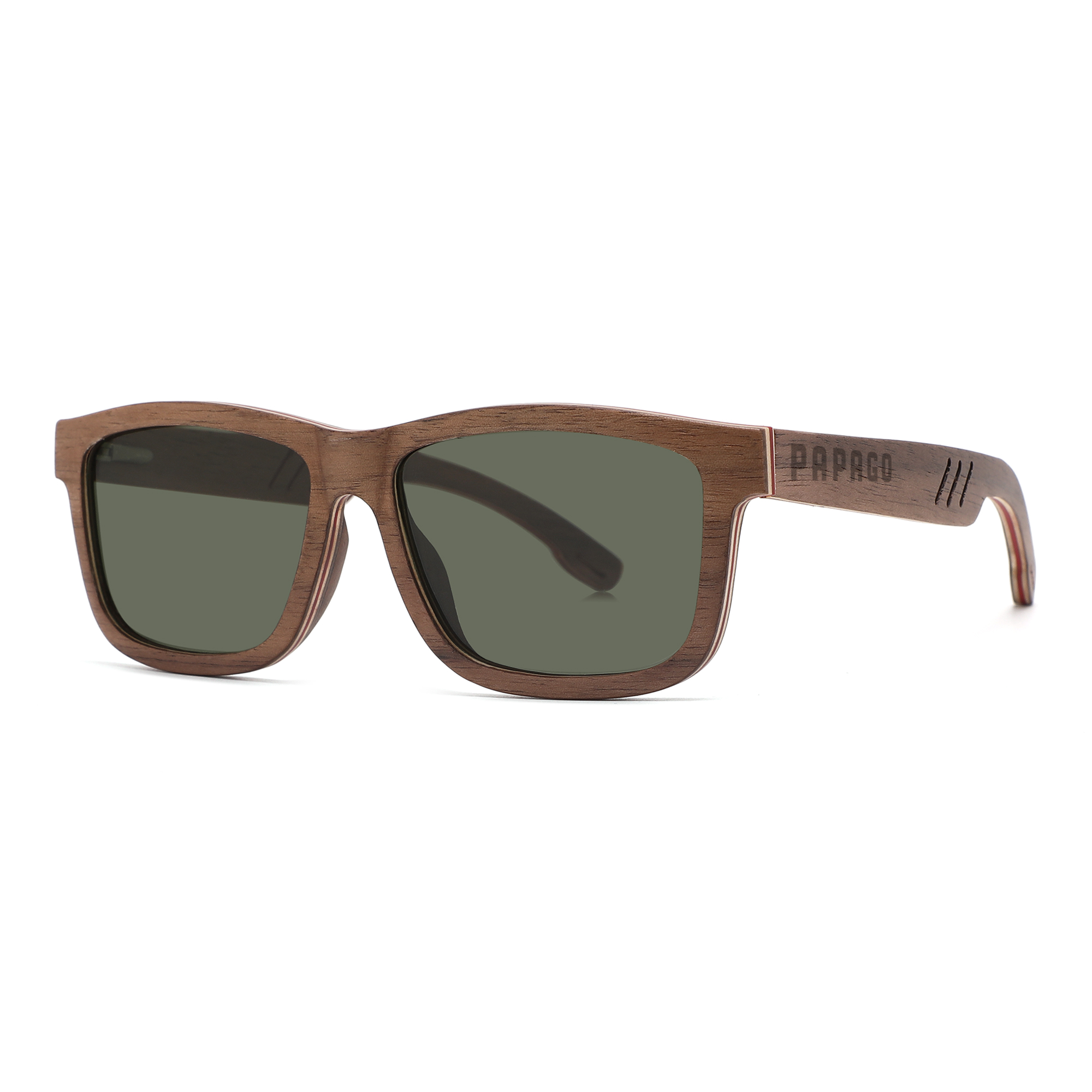 Papago Mocha Del Mars sunglasses with rounded frames and brown tinted lenses, stylish eyewear for everyday wear