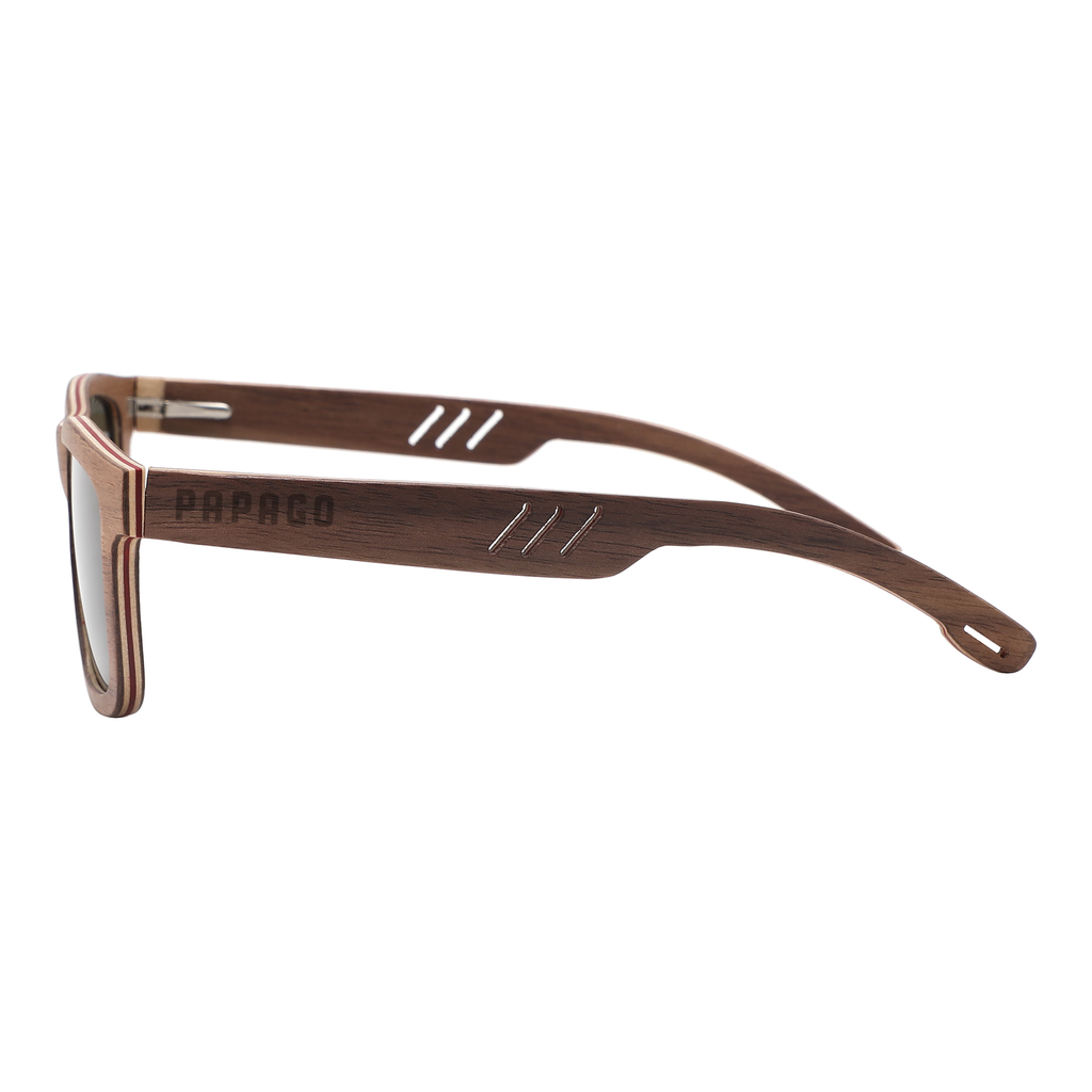 Papago Mocha Del Mars sunglasses with brown frames and tinted lenses, stylish eyewear for UV protection.