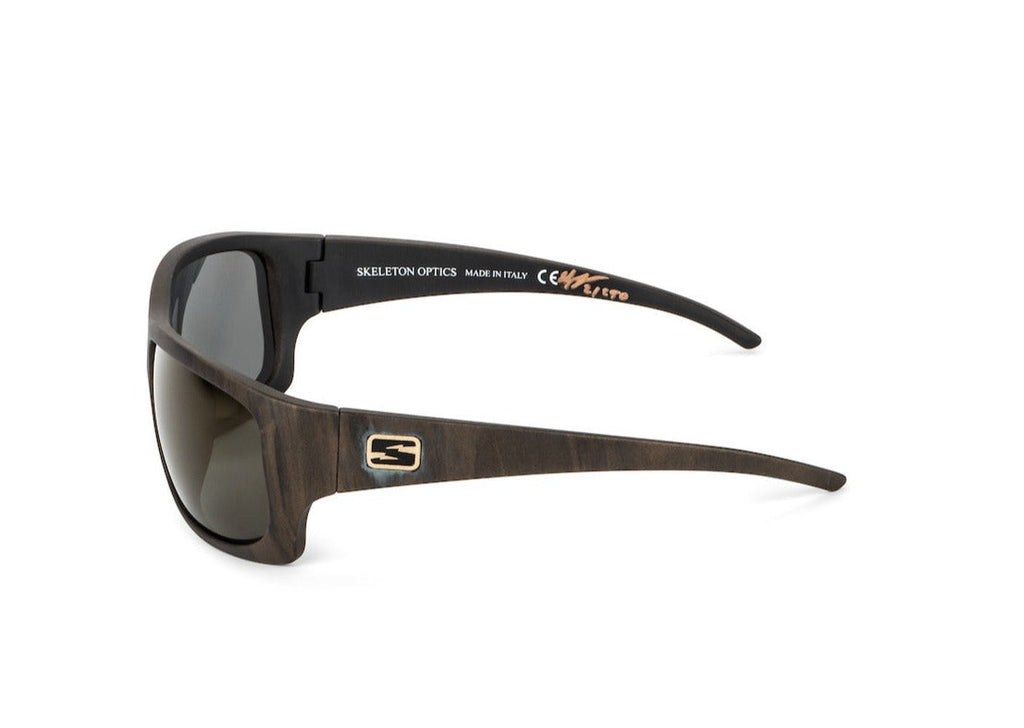 Skeleton Optics Outlaw Woodgrain Edition Polarized Sunglasses for Men & Women