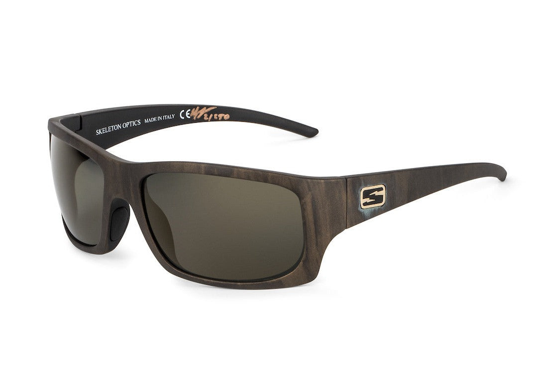 Skeleton Optics Outlaw Woodgrain Edition Polarized Sunglasses for Men & Women