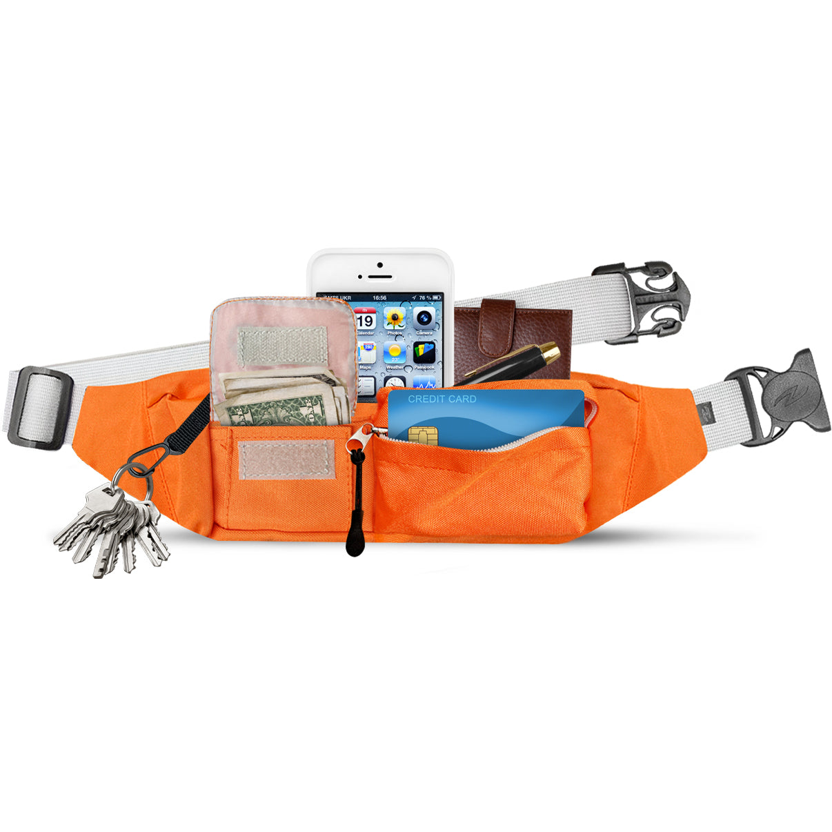 Zol Adventure Waist Bag – Sunglass Storage & Multi-Pocket Fanny Pack