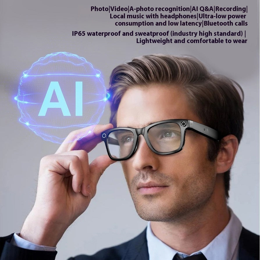 AI Gen 3 Smart Bluetooth Glasses | Camera, AI Translation, Magnetic Frame