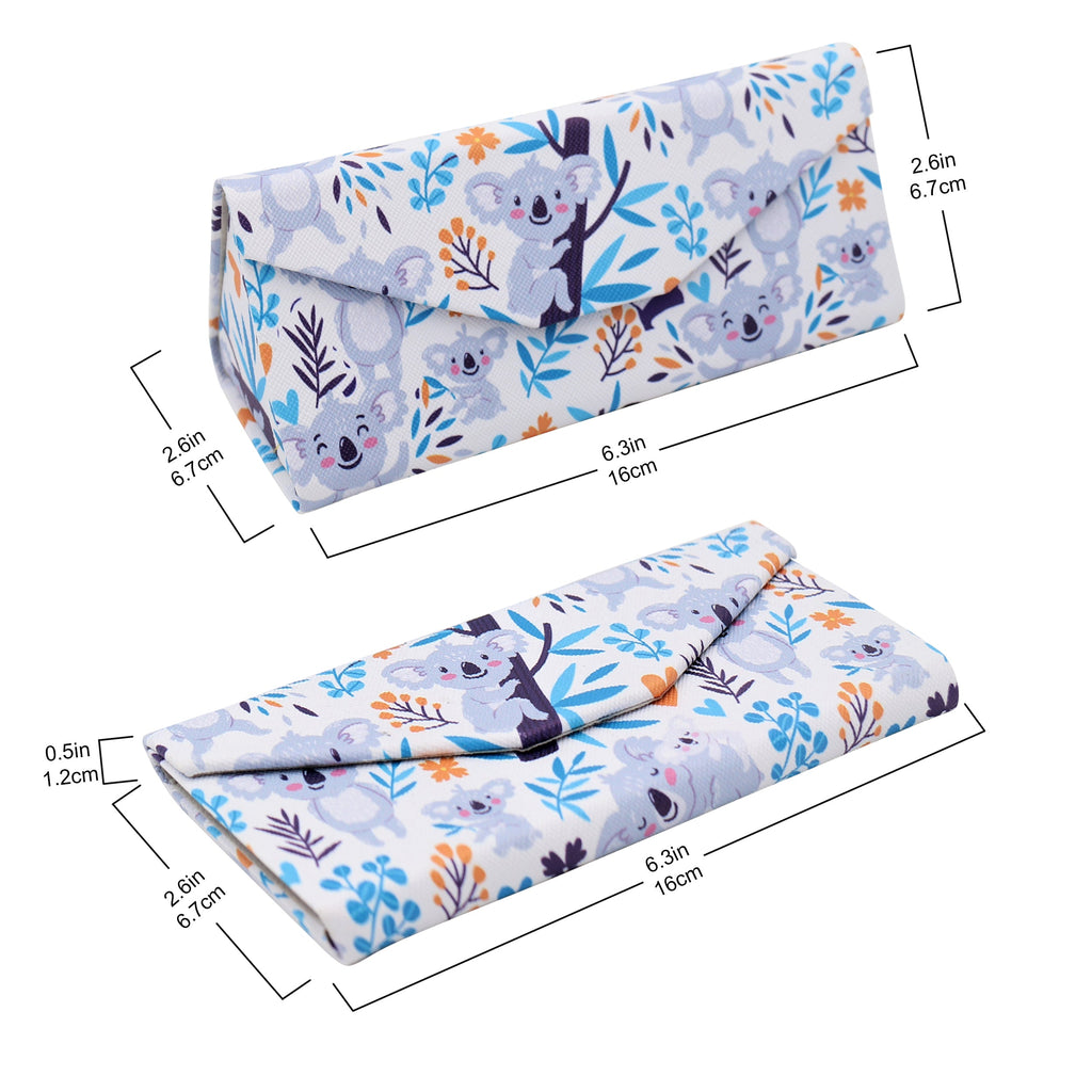 Koala Print Vegan Leather Glasses Case