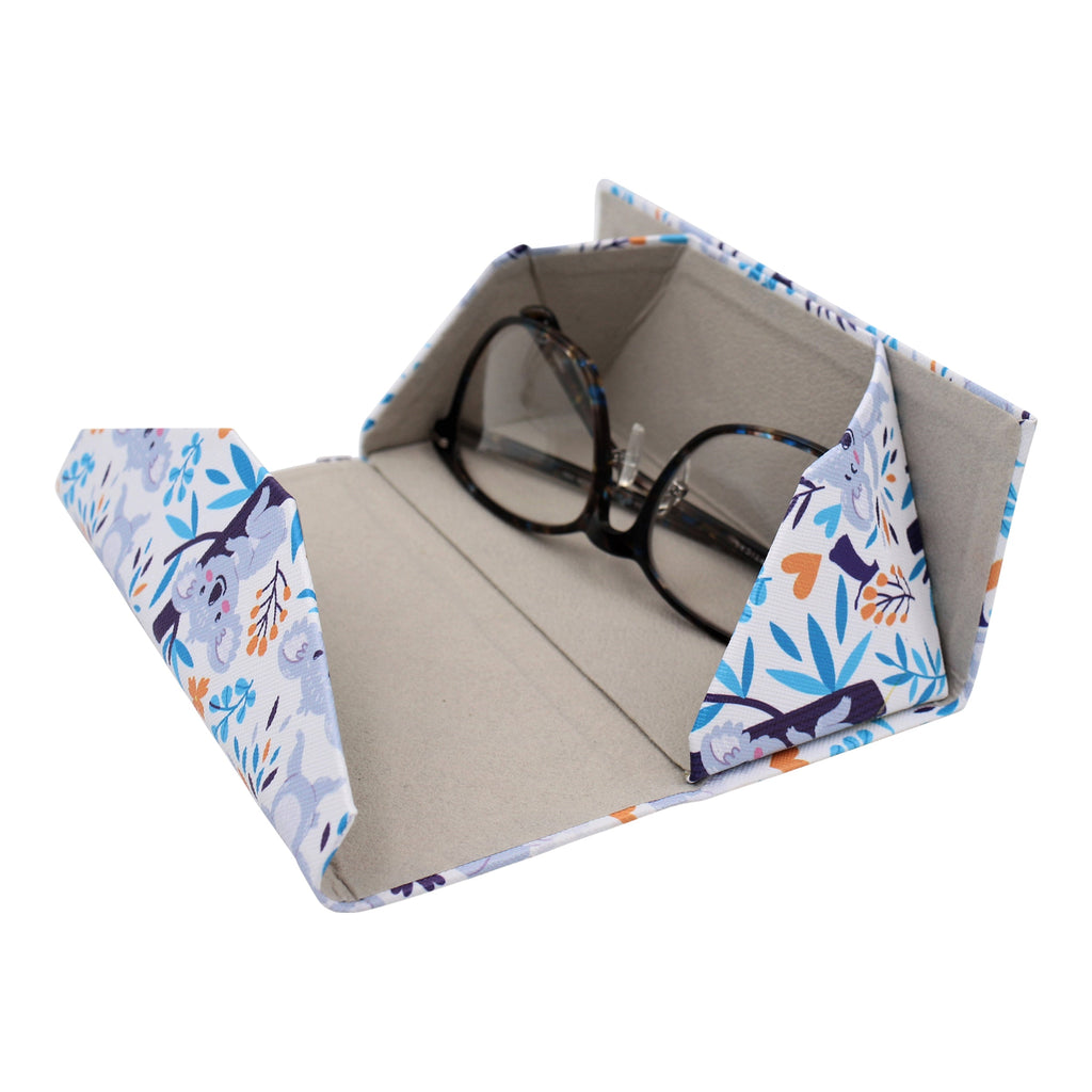Koala Print Vegan Leather Glasses Case