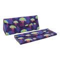 Jellyfish Print Vegan Leather Glasses Case