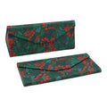 Snake Print Vegan Leather Glasses Case
