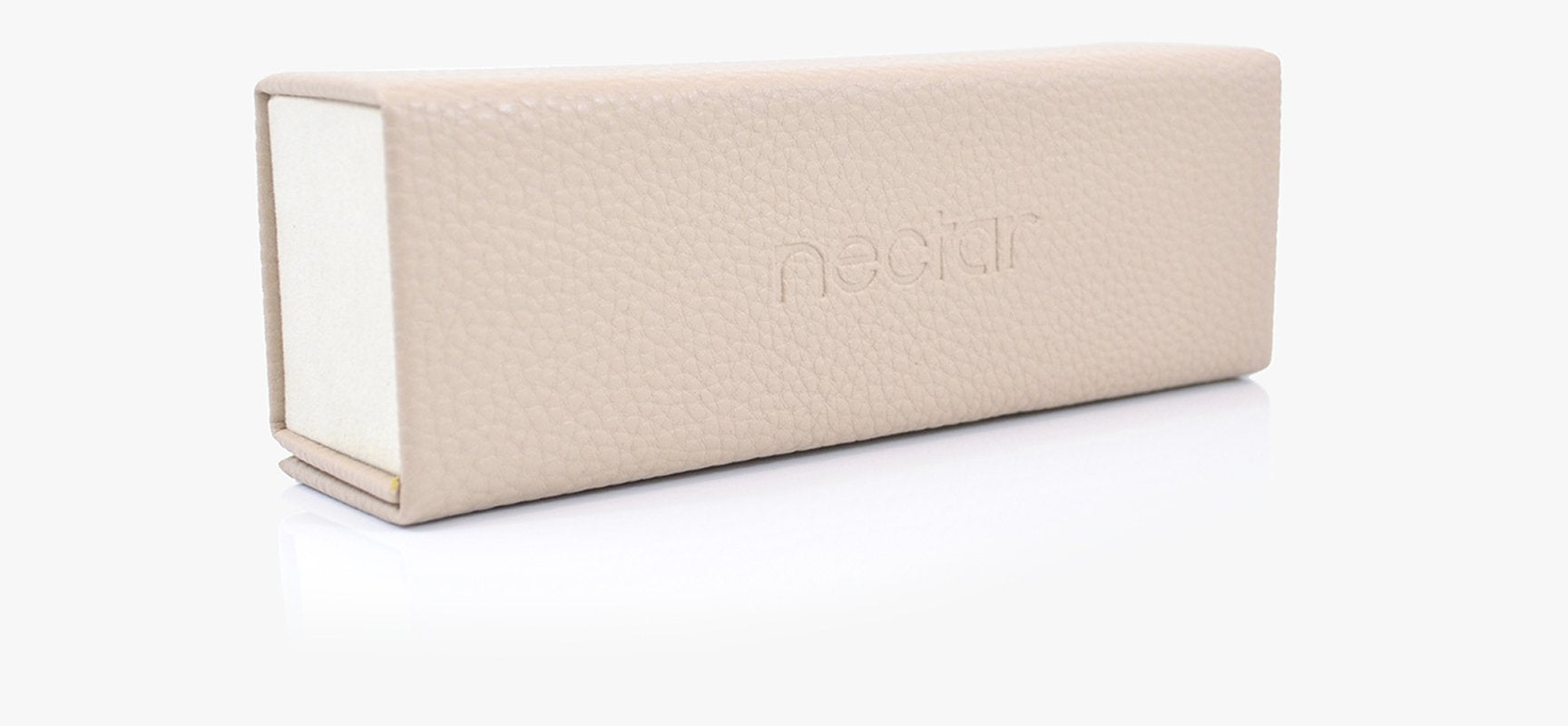 Magnetic Hard Sunglass Case – Vegan Leather, Fold-Flat Travel Case