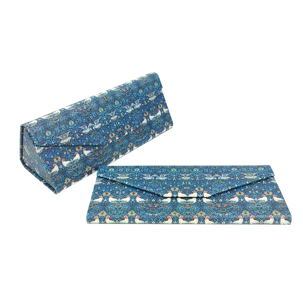 Birds by William Morris Vegan Leather Glasses Case