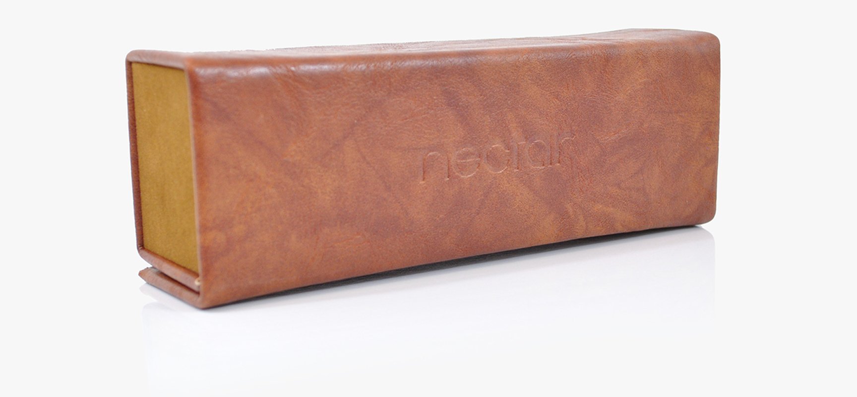 Magnetic Hard Sunglass Case – Vegan Leather, Fold-Flat Travel Case