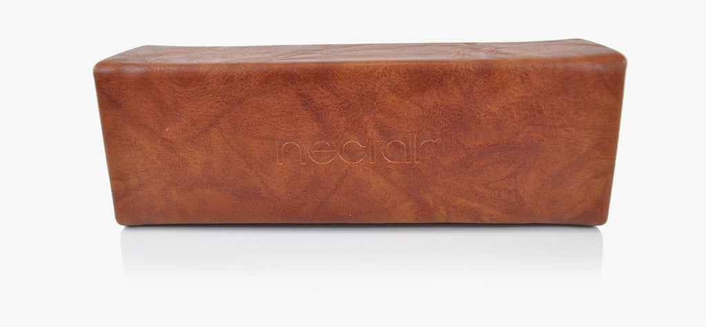 Magnetic Hard Sunglass Case – Vegan Leather, Fold-Flat Travel Case