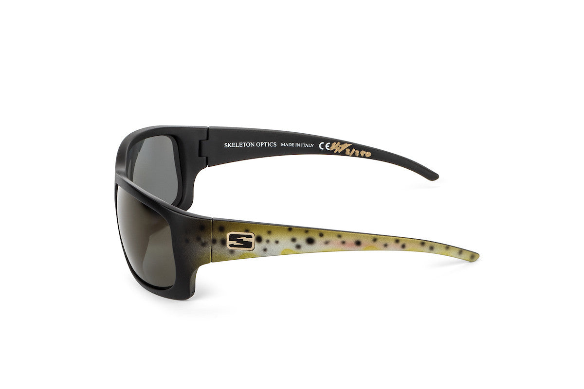 Skeleton Optics Outlaw Brown Trout Edition Polarized Fishing Sunglasses for Men & Women