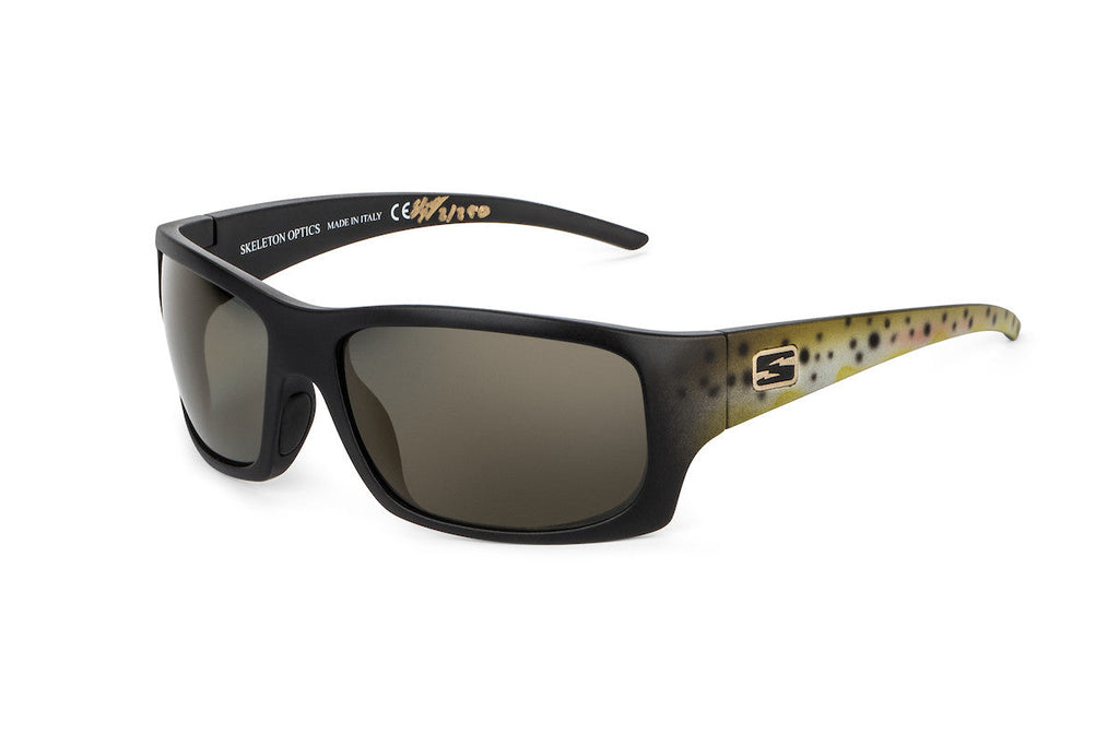 Skeleton Optics Outlaw Brown Trout Edition Polarized Fishing Sunglasses for Men & Women
