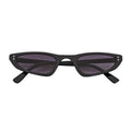 Burmese Retro Hexagonal Cat Eye Sunglasses – Black / Lavender