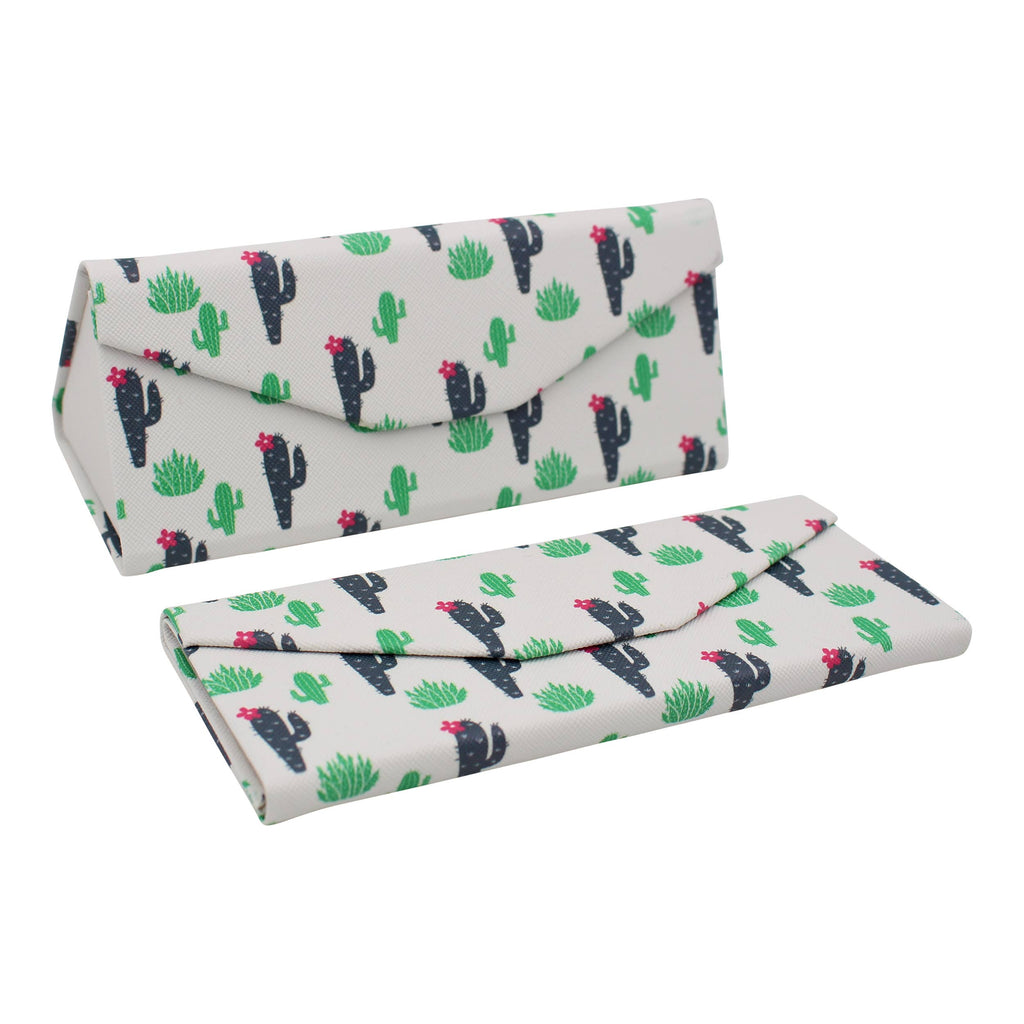 Cactus Print Vegan Leather Glasses Case
