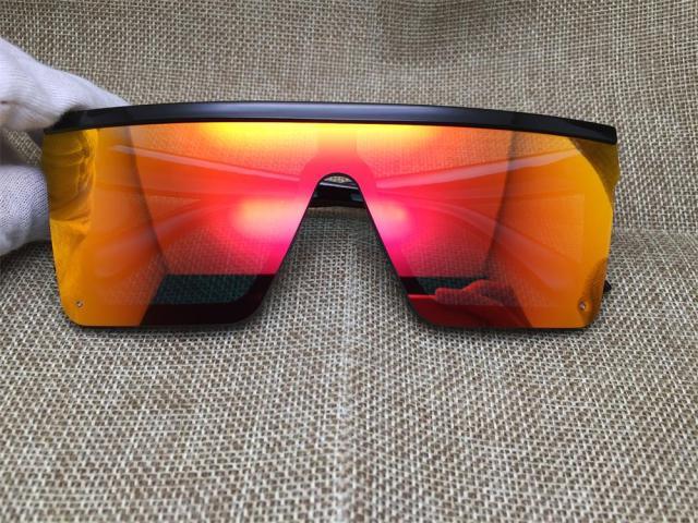 Stevvex Oversized Flat Top Square Mirror Sunglasses – UV400 8 Colors