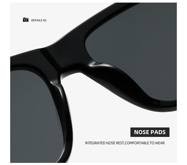 Stevvex Oversized Square Vintage Sunglasses – UV400 Fashion