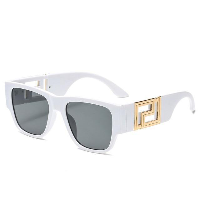 Stevvex Oversized Square Vintage Sunglasses – UV400 Fashion