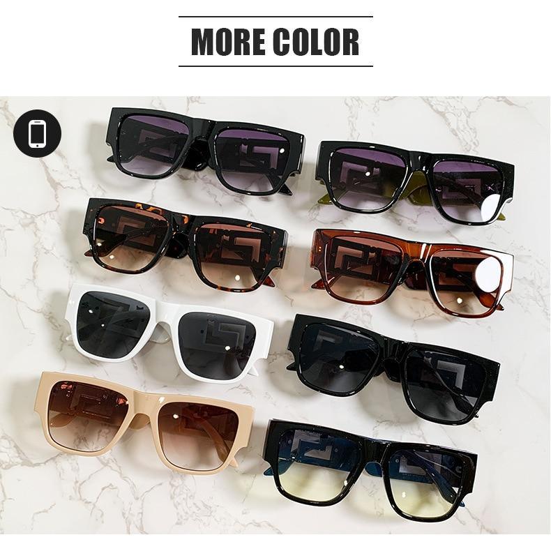 Stevvex Oversized Square Vintage Sunglasses – UV400 Fashion