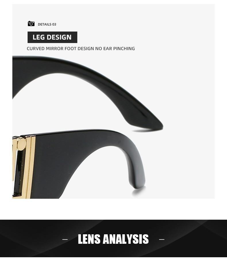 Stevvex Oversized Square Vintage Sunglasses – UV400 Fashion